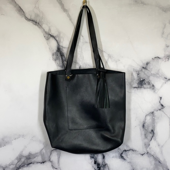 FEED Handbags - FEED Project 100 black leather tote bag